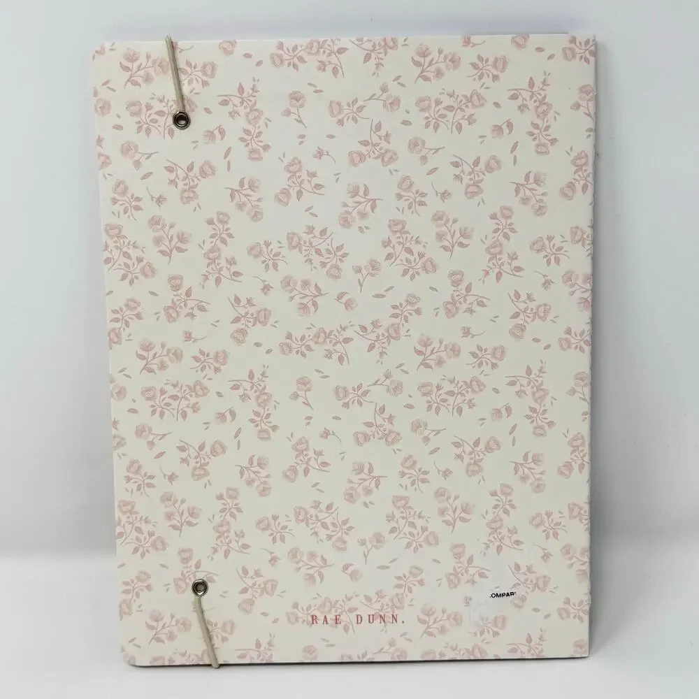 Rae Dunn 2027 Monthly Planner 17 Month Pink Floral Bow Agenda Journal Organizer